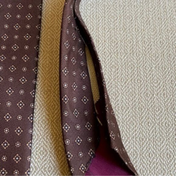 Vtg Men's Retro Casual Designer Collection Geometric Pattern Tie - Picture 4 of 6